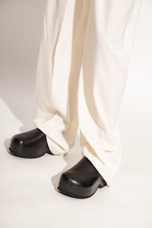 Black Leather clogs mules Proenza Schouler GenesinlifeShops